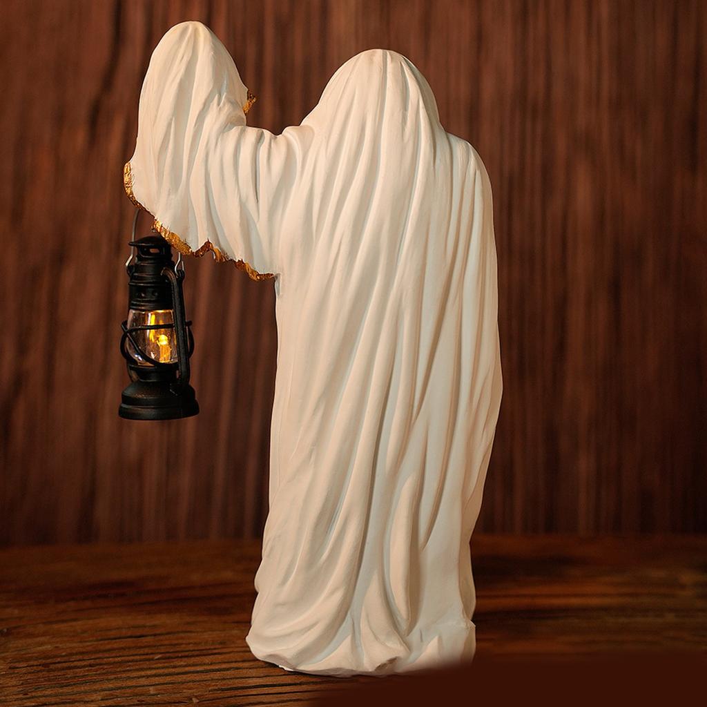 Dark Mysterious Man In Black Desktop Halloween Creative Decoration Ornaments