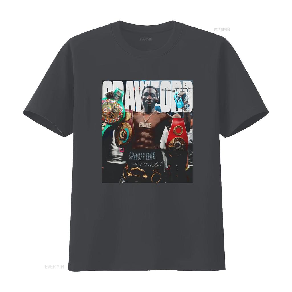 Terrence Crawford Heavy Cotton T Shirt vintage Washed fashion Breathable Slightly Stretched Versatile graphic Soft Casual
