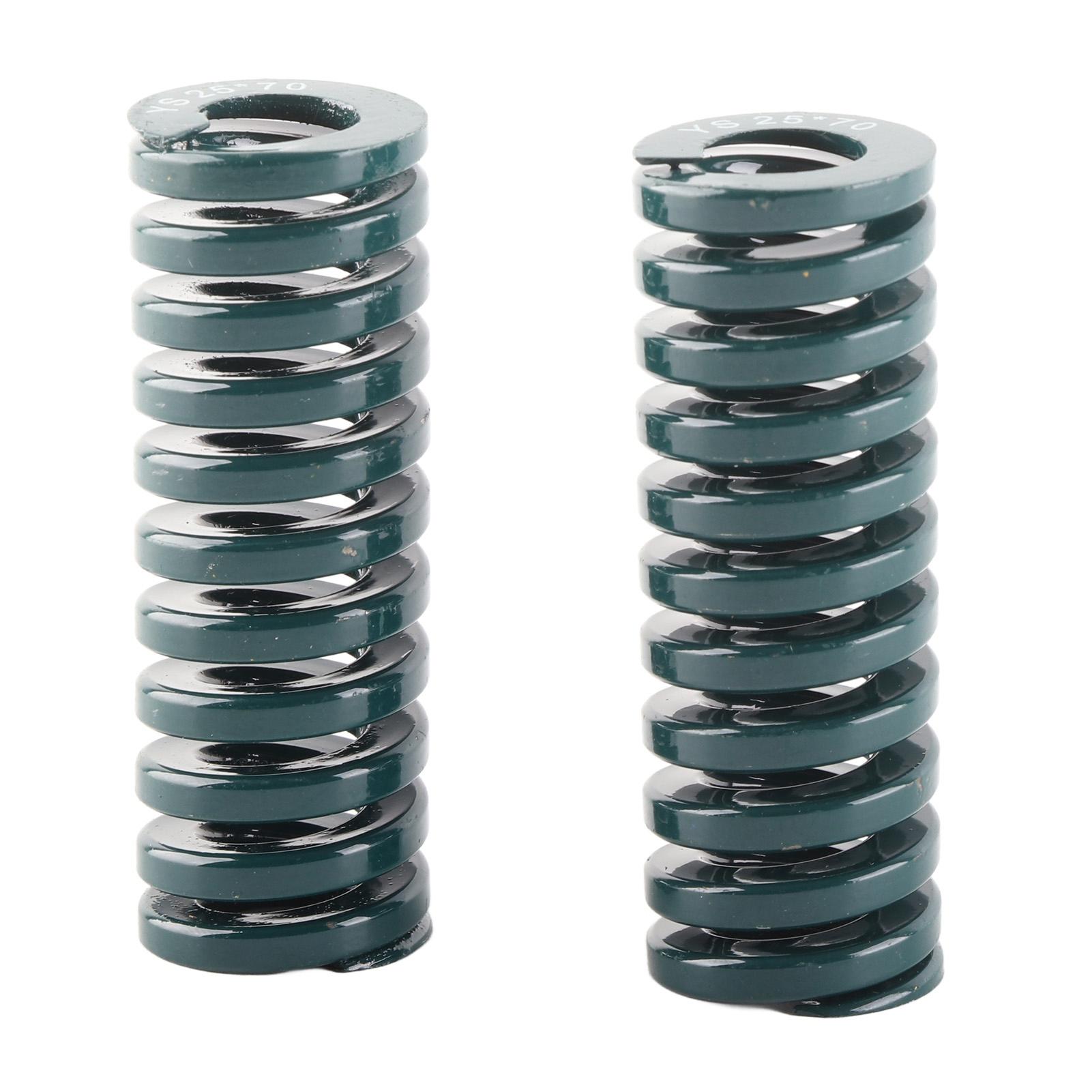 

2 шт. Внешний диаметр 25 мм, внутренний диаметр 12,5 мм, пружина штампа для пресс-формы, высокая нагрузка, зеленая (TH25*70мм)