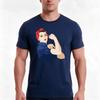Rosie Riveter Tshirt Summer Casual Cotton Tee Oversized Streetwear Tops Vintage Graphic Print Loose Fit Short Sleeve