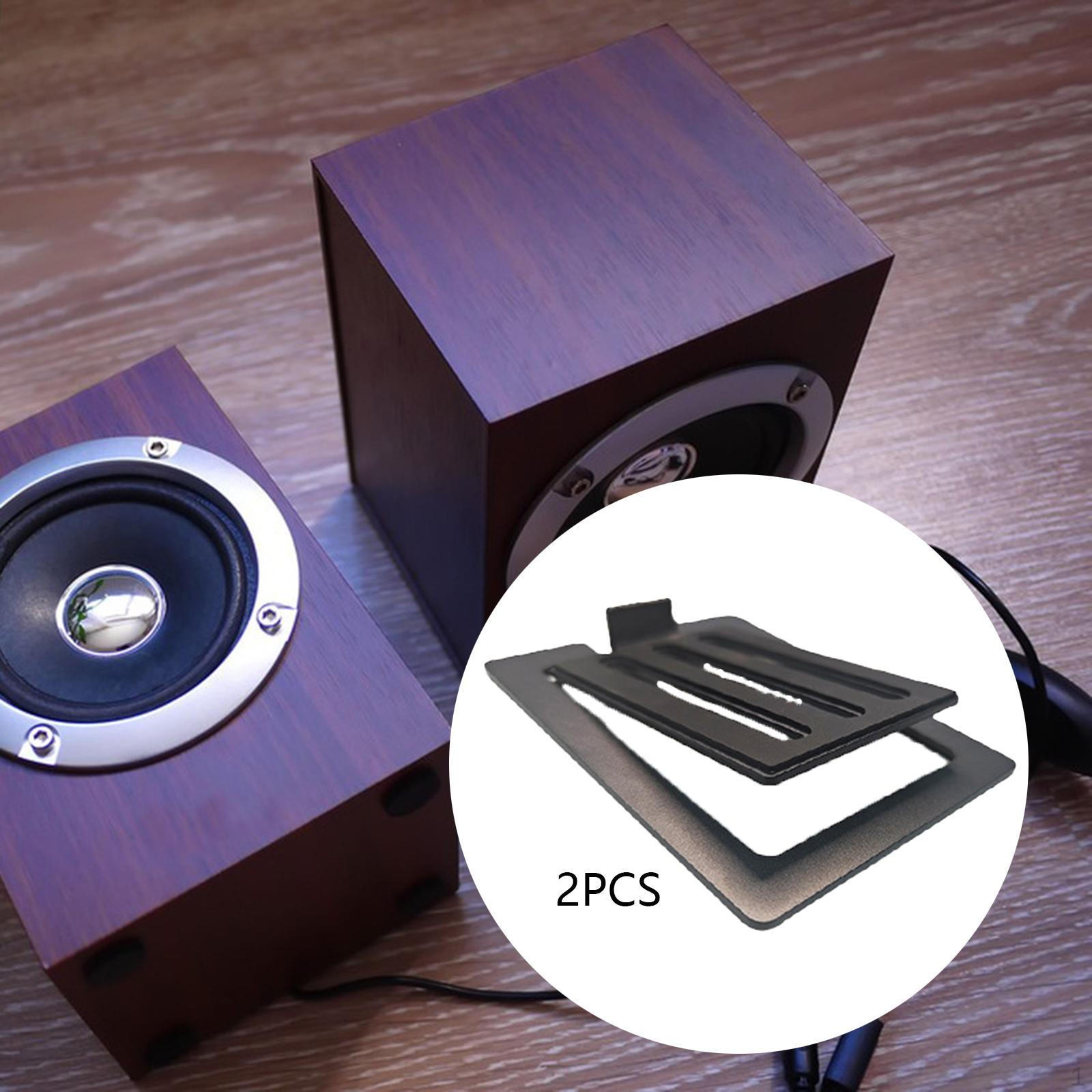 

2 шт. Наклонные настольные подставки-кронштейны для динамиков Противоскользящие подставки для полочных колонок Настольные подставки для объемного звука