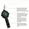 2-in-1 Camping Whistle Compass - Portable Outdoor Survival Gear with High-Precision Direction Indicator, Lightweight and Easy to Carry