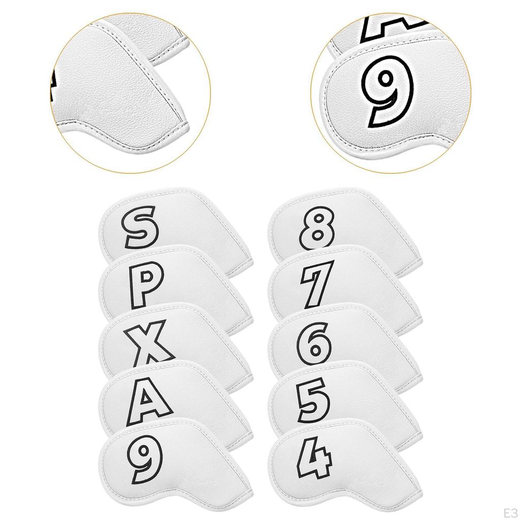 10 Golf Club Covers Made of PU, Fashionable, Scratch-resistant, Creative Gift for Golfers,