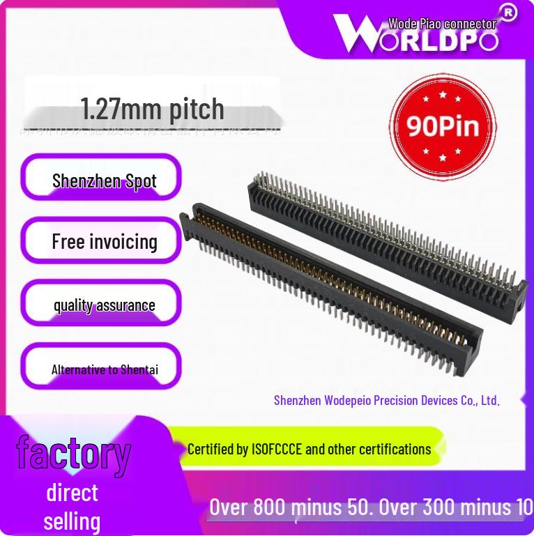 Replacement for TFM-145-01-L/S-D-A/LC-K-TR Male Connector, 2 Rows, 90 Pin, 1.27mm