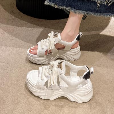 Scarpe da Donna Estive con Suola Spessa 2024 Nuova Moda Temperamento Rosa Tendenza Versatile Casual Quotidiano Comode Scarpe Rialzate