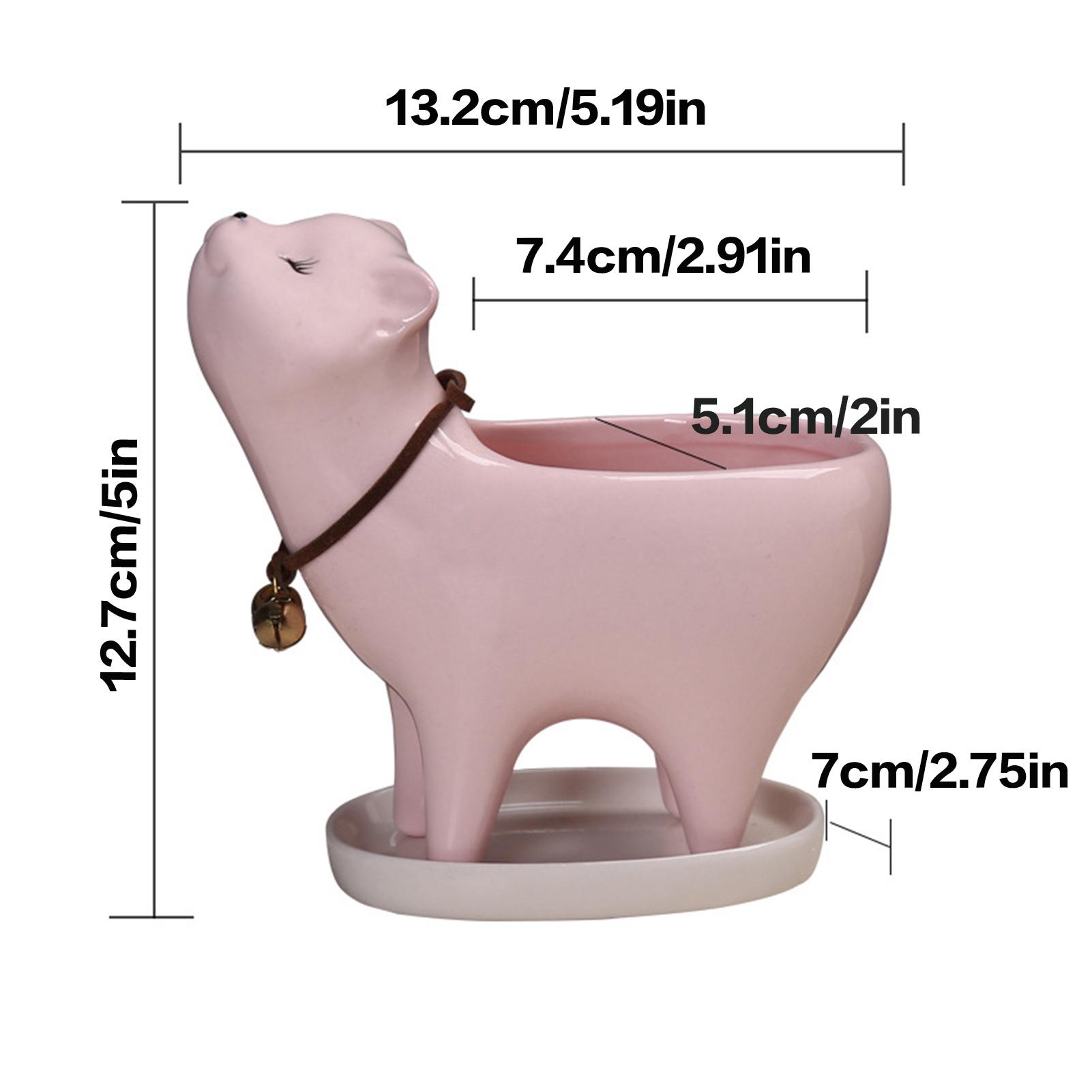 

Cartoon Cat Flower Pot Vase Cute Cat Tailless Succulent Planting Pot Ceramic Flower Vase Flowerpot Home Decoration Accessories