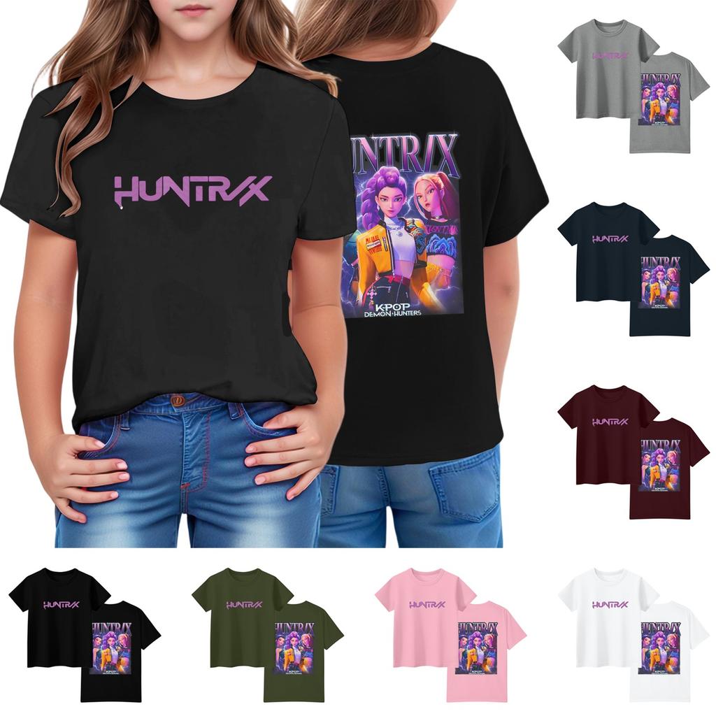 Toddler Girl Boy T-Shirts Kids Top Boys And Girls Printed Short Sleeved T-shirt 1-12Y Summ