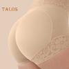 Women Butt Shaper High Waist Tummy Control Elastic Plus Size Slim Figure Shaping Underpants with Lace Belt Steel Bones Hip-Shaping Panties
