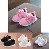 Kids White Led Shoes Soft Mesh Upper Cushioned Footbed Anti-skid Sole