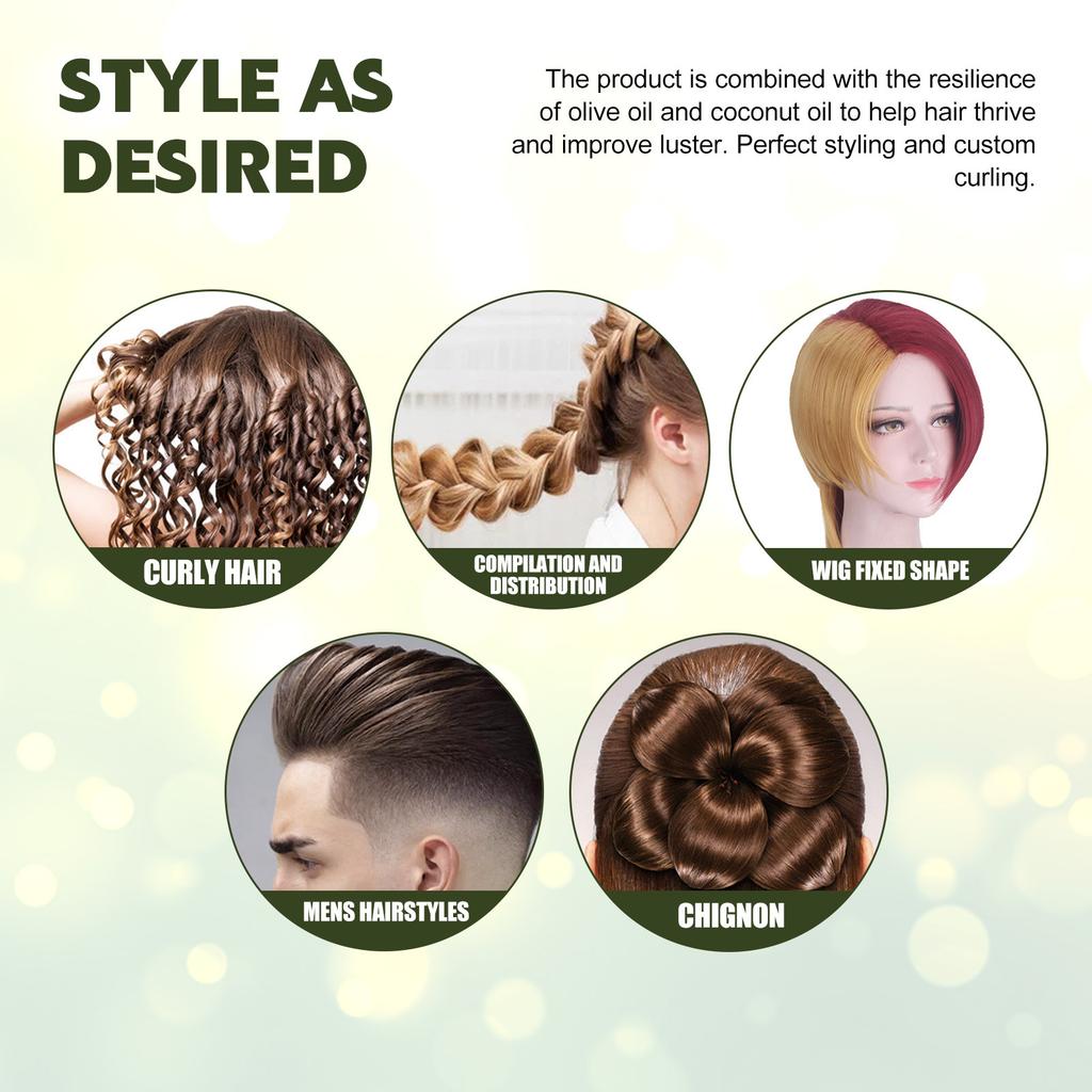 60ml Haarformendes Mousse Professionelle Lockenstyling-Creme Natürlicher Flauschiger Lockenverstärker Definierende Damenhaarpflegeprodukte