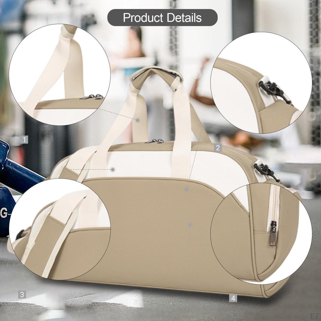 Travel Duffle Bag Gym Llarge Capacity Oxford with Shoes Compartment Sports Tote for Business