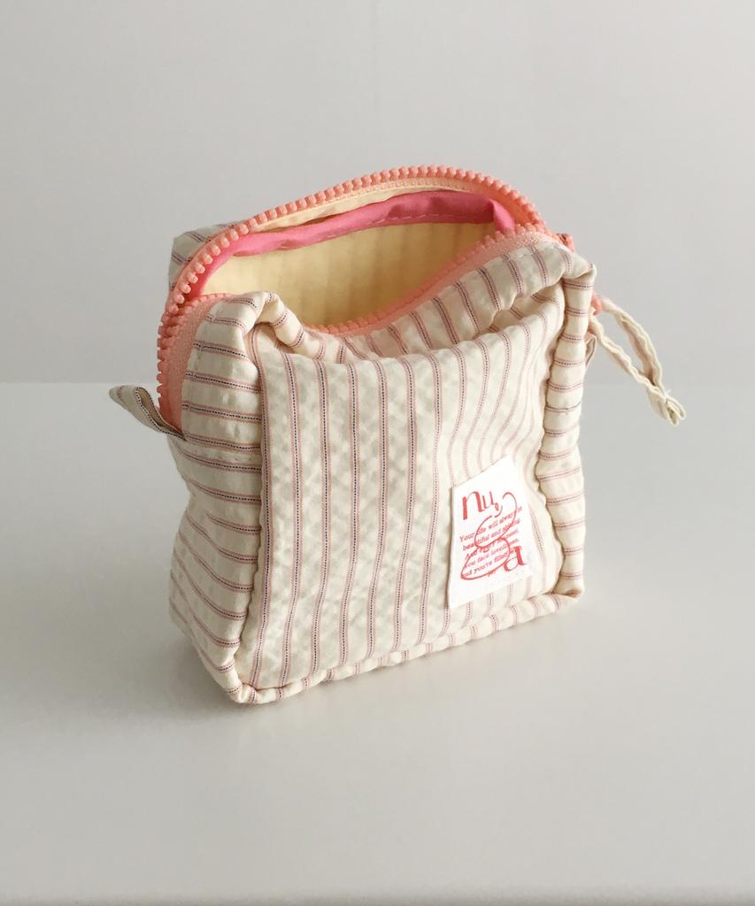 Nuaname Peach Basket Stripe Pouch