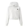 GROUND ZERO Women's Letter Embroidered Short Hooded Sweatshirt