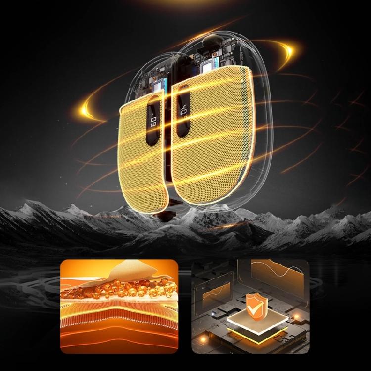 Rechargeable Split Type Hand Warmer 5S Heat Generation Adjustable Warmth Levels Travel Friendly Magnetic Attachment For