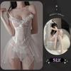 Seductive See-Through Lingerie Set: Flirty and Tempting Nightgown for Passionate Evenings