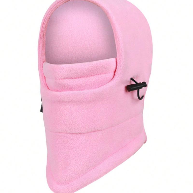 1 st vindtät tjock varm mössa unisex vinter utomhussport kamouflage multifunktionell fleece huvudskydd mjuk varm ridmask hatt