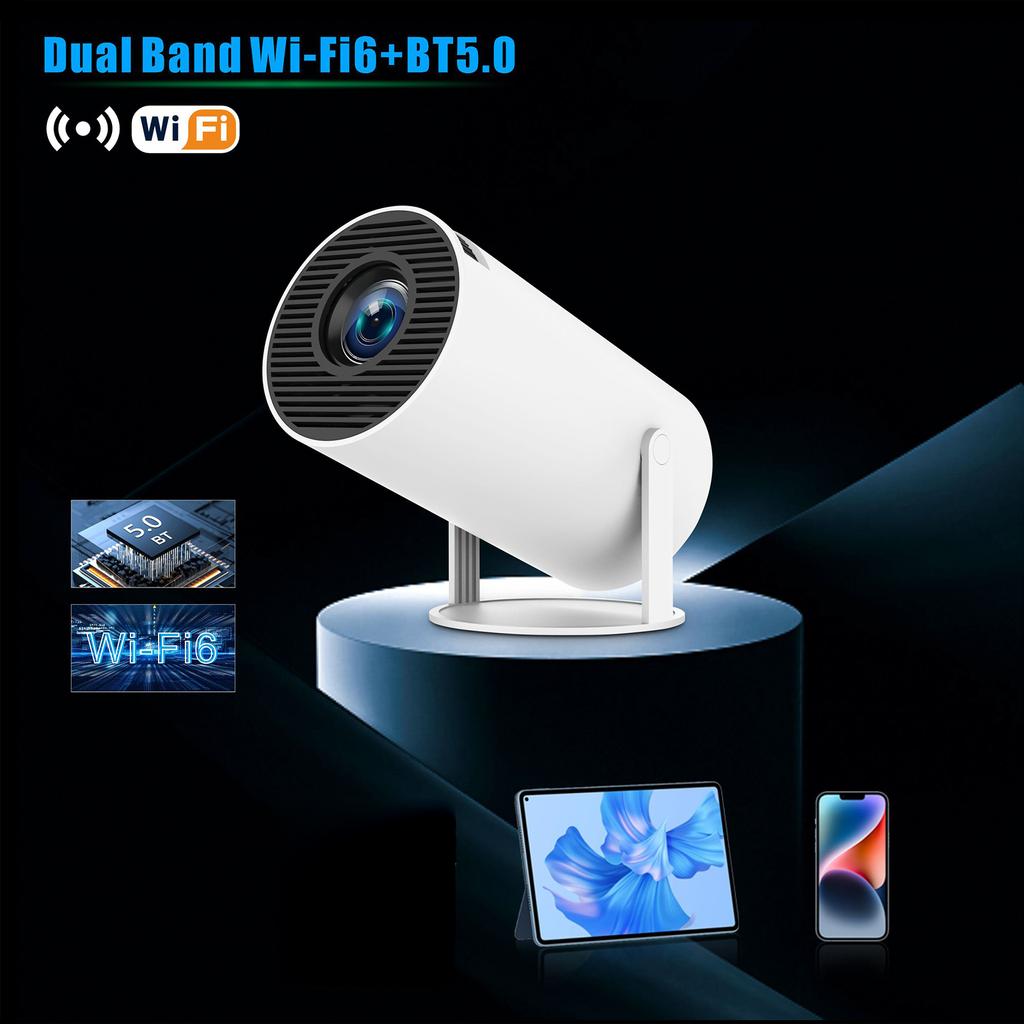 HY300PRO Projector HD 720P Mini Projector Dormitory Outdoor Hard Resolve 4K Support AV1