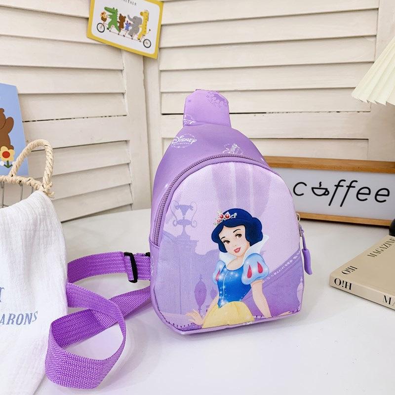 Kids Cartoon Crossbody Bag: Seven Princesses Backpack and Coin Purse