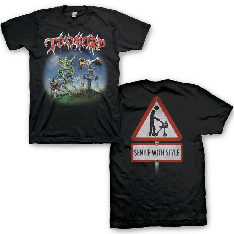 

Tankard One Foot In The Grave 100% Cotton T-shirt Mens Tees Top L