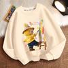 Children's Loose Round-neck Sweatshirt for Spring, Autumn and Winter, Cute Long-sleeved Loose Round-neck Coat for Boys and Girls