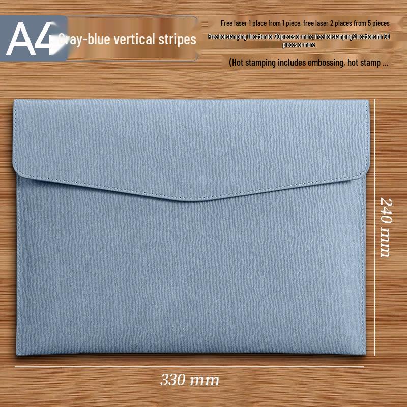 Custom A4 Lychee Grain Document File Bag and Briefcase