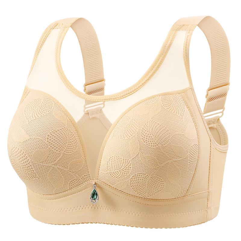 Chest Display, Comfortable, Breathable, Soft, Sweat Absorbing, Fixed Cup, No Steel Ring, Side Folding, Beautiful Back, Mother's Underwear