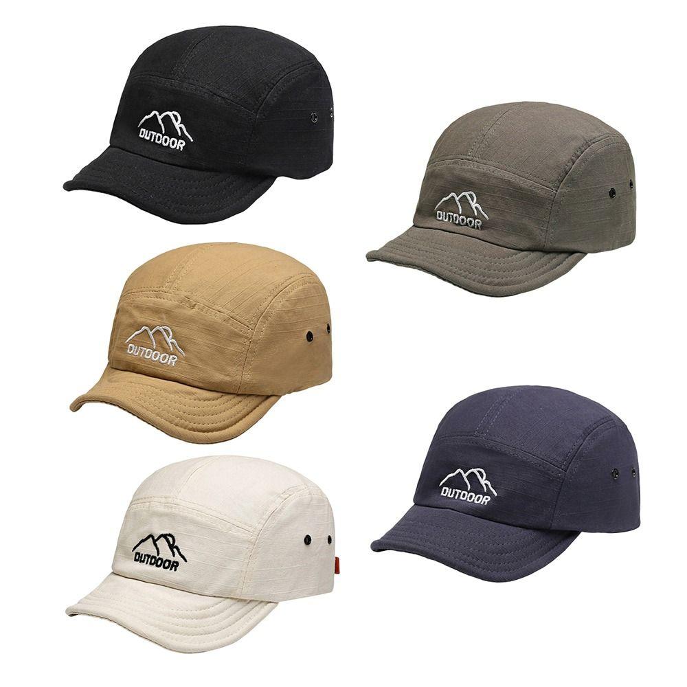 Casual Short Brim Baseball Cap Adjustable Sun Protection Sports Running Cap Lightweight Sunscreen Cap Women Men