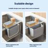 Kitchen Sink Retractable Drain Basket Suction Cup Hanging Storage Rack Kitchen Waste Pool Dry and Wet Separation Trash Organizer