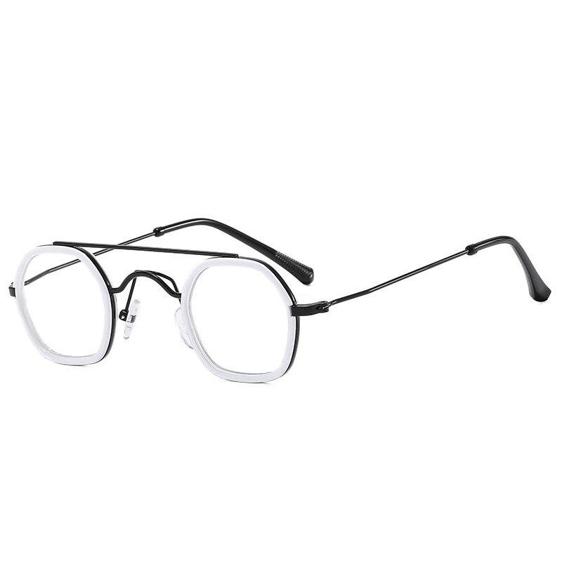 SHAUNA Retro Double Bridges Polygon Square Sunglasses Women Fashion Clear Ocean Gradient Lens Shades UV400 Men Punk Sun Glasses