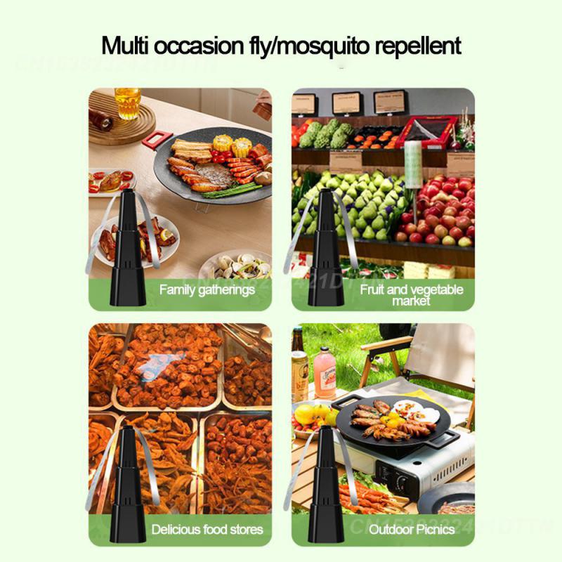 Table Top Wasp Repeller Fan Deterring Party Bbq Multi-function Fly Fans Tables Fly Fans Indoor Outdoor Dinner Fly Spinner