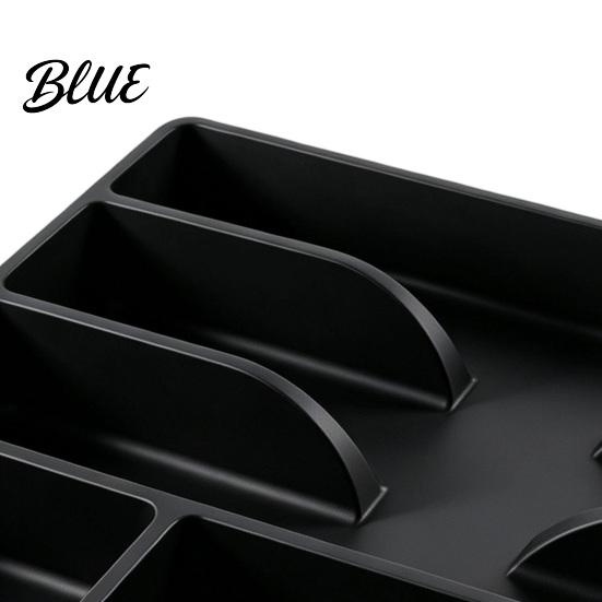 Cutlery Tray for Drawers Drawer Organizer Multi-Compartment Plastic Utensil Tray Space Adjustable Kitchen Saving Durable Storage Home Organizer
