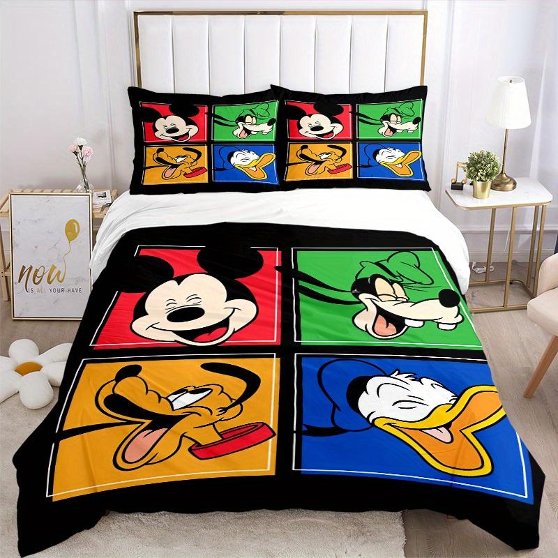 3pcs set Mickey Mouse, Goofy, Pluto Bedding Set with Duvet Cover+Pillowcases, All-Season Polyester, Zipper Closure63