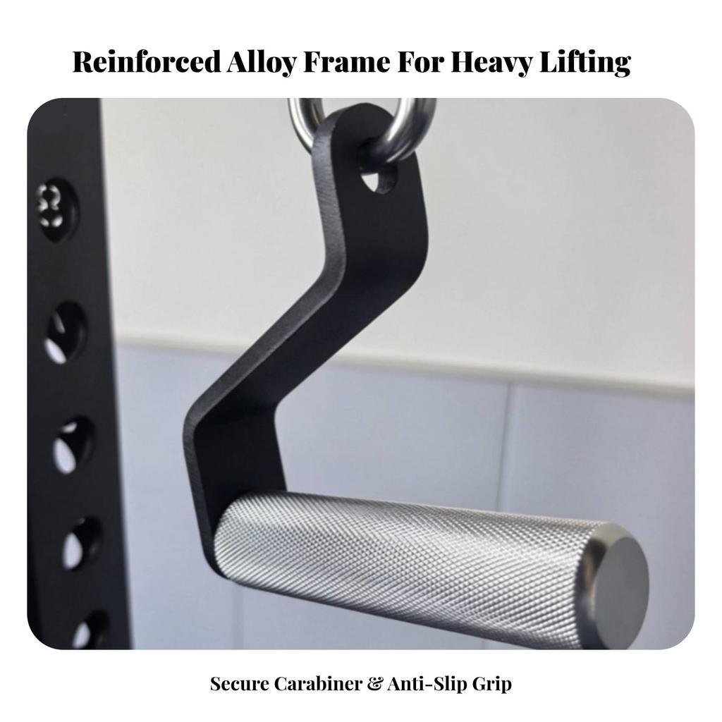 Cable Machine Handle with Hook Compact Exercise Handles Reinforced for Athletes