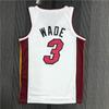 Camisa de Basquete Miami Heat Estampa Personalizada Jovem Adulto Roupa Esportiva de Performance Tecido Respirável de Carvão de Bambu