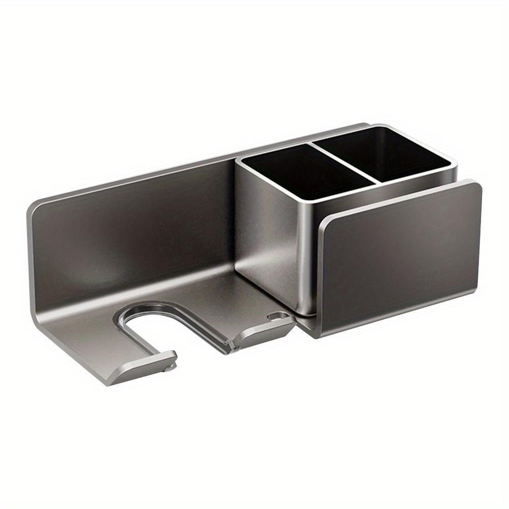 Držák fénu s úložným boxem Podpora fénu Organizér na fén Multifunkční stojan na holicí strojek a fén Stojan na žehličku na vlasy