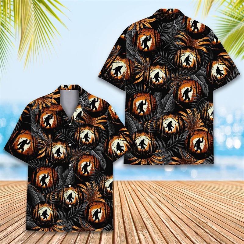 Camicia Hawaiana Estiva Unisex Gatto Pizza Dachshund Fantasia Divertente Casual Aloha Camicia Street Beach Vacanza Tendenza Moda Top Uomo