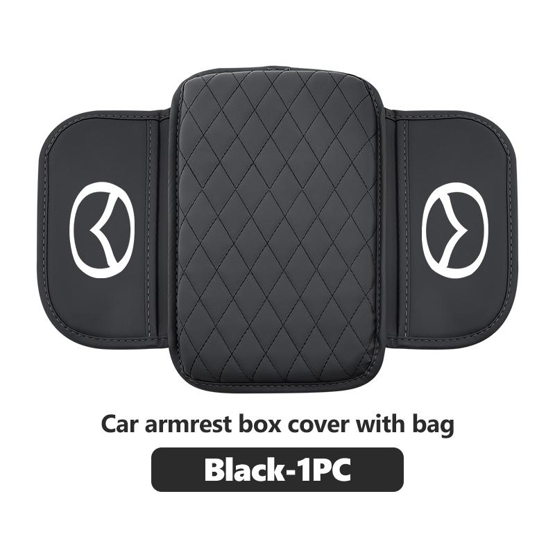 For Mazda Car Center Console Protector Cover Leather Armrest Box Cushion Pad CX5 MX5 CX7 Axela MS CX30 CX90 CX60 CX50 2 3 6 5