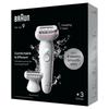 Braun Epilator | SES9-030 Silk Épil 9 | Run Time (max) 50 Min | Power Levels 2 | Wet & Dry | White/Pink