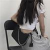 Women Vintage Nylon Shoulder Hobo Bags Fashion Chain Underarm Crossbody Bags CLE