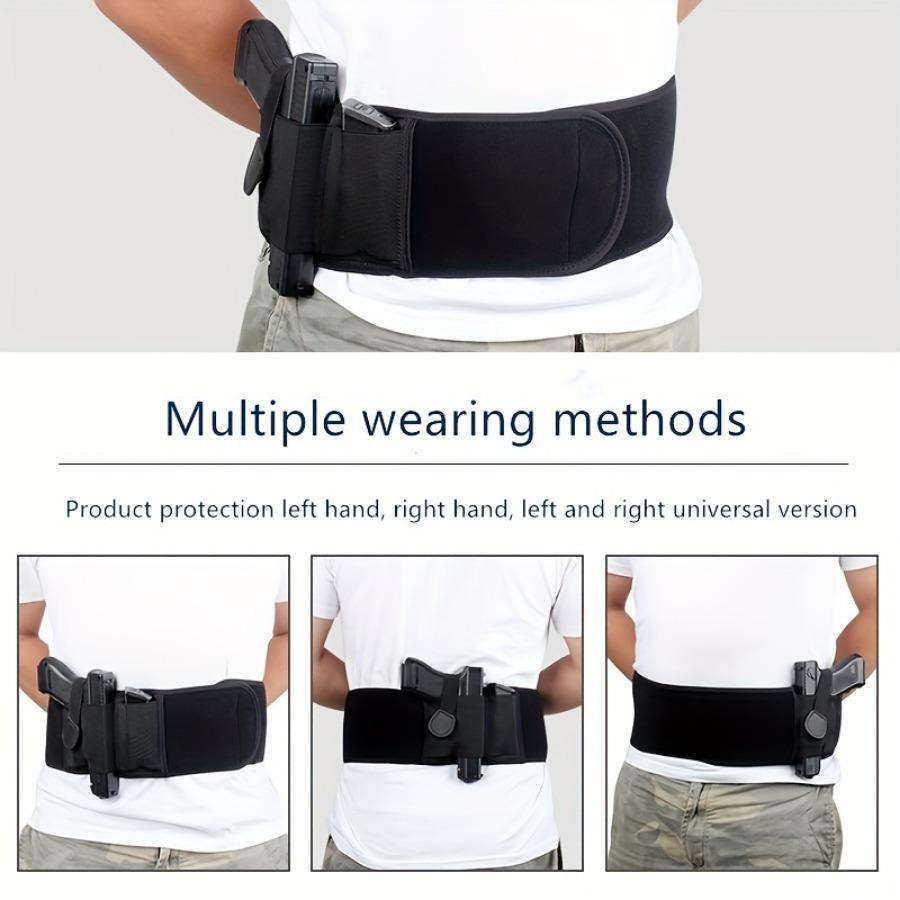 Hidden Elastic Breathable Tactical Leather Hunting Accessories with Leather Belt on Abdomen.