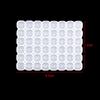 Square Heart Letter Number Silicone Molds Charms Pendant Epoxy Resin Alphabet Bead Mold for DIY Bracelet Jewelry Making Supplies
