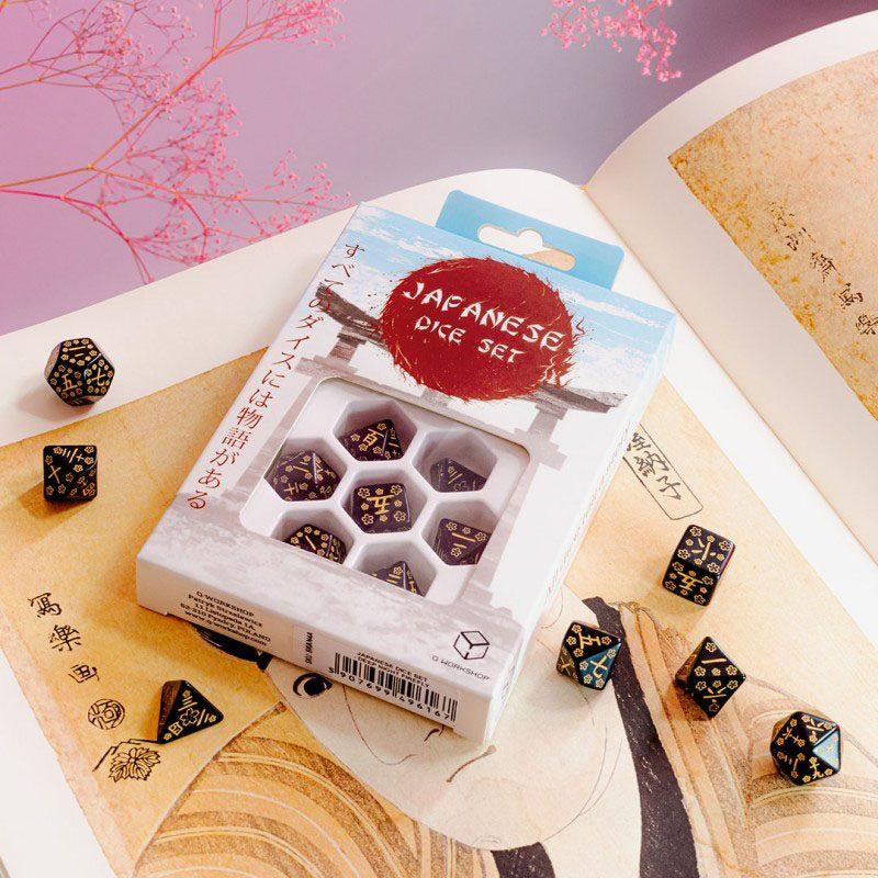 Q Workshop - Japanese Dice Set Deep Night Firefl
