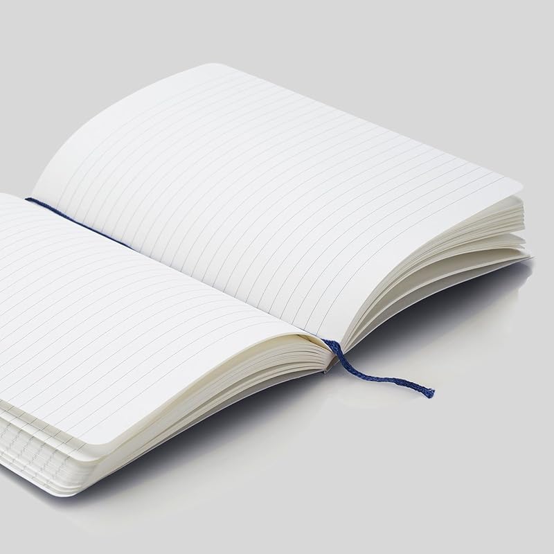 myPAPERCLIP Limited Edition Notebook | Hand Drawn Paper Back | Notebook For Gifting | Ruled, 192 Pages, A5, 100 GSM, Blu 5 синий