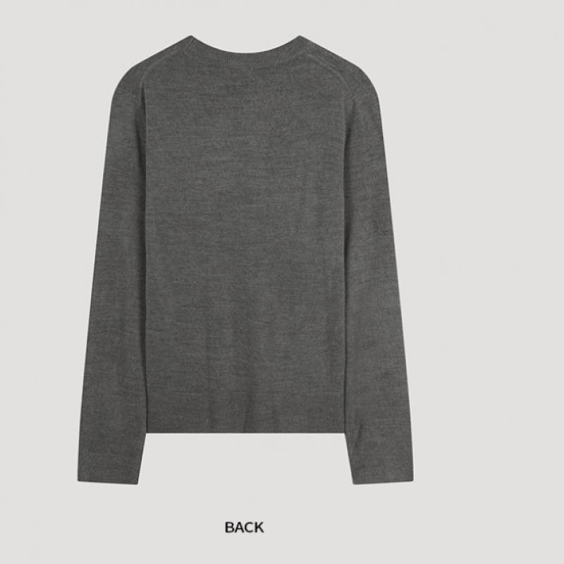  Tricou tricotat cu guler rotund She's Miss Basic SSkpoo42530 Mg