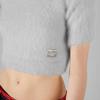 GUCCI Logo Embellished Cropped Polo Sweater 761074-XKDKD-7738