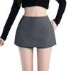 High Waist Suit Fabric A-Line Skort, Slim Wrap Mini Skirt, Elegant Bodycon Skort, Anti-Chafing Short Skirt for Spring Summer Office Casual Outfits