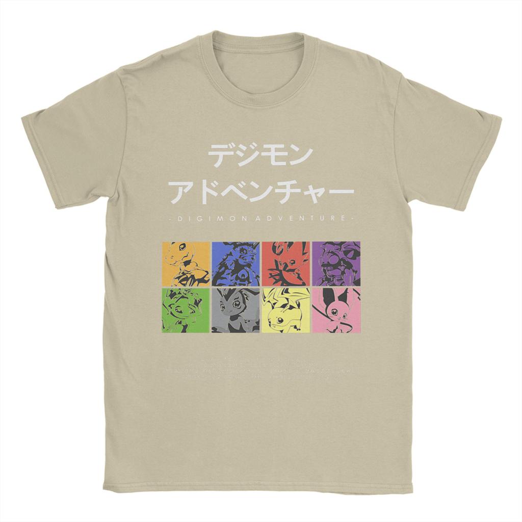 Digimon Adventure T Shirt for Men Women Cotton Funny T-Shirt Crewneck  Tees Short Sleeve Tops Original