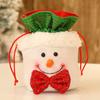 Charming Christmas Kids Gift Candy Bags Featuring Santa Claus Snowman And Elk Design