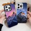 Mountain Peaks Landscape Soft Phone Case for iPhone 15 16 17 Pro Max 17Air 16E 14 Plus 13 12 Mini Shockproof Cover Back Shell
