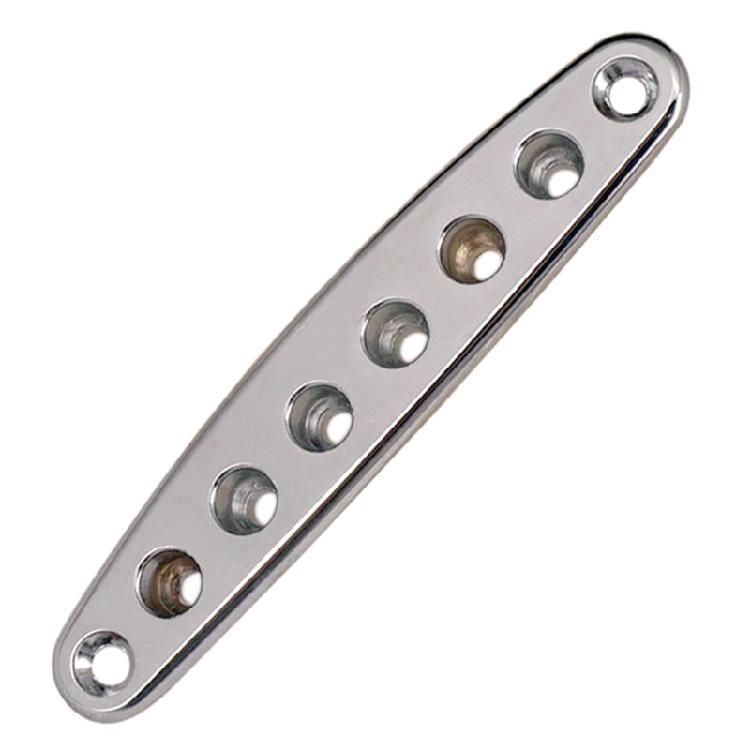 Guitar String Through Plate Mounting Ferrules Zinc Alloy Electric Bass Guitar Guitar String Through Plate Easy Install серебряный